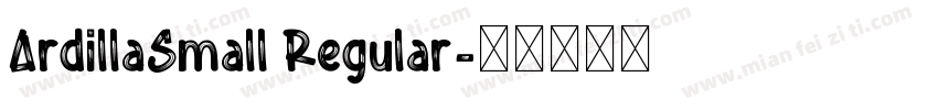 ArdillaSmall Regular字体转换